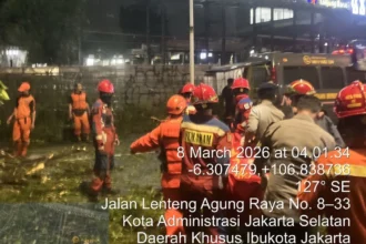 Dokumentasi evakuasi korban pohon tumbang (sumber: BPBD DKI Jakarta)