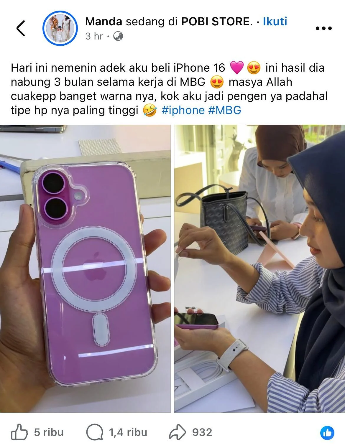 Viral kerja tiga bulan di MBG