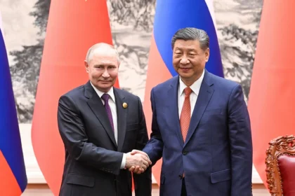 Presiden Rusia Vladimir Putin dan Presiden China Xi Jinping. (Dok. Kedutaan China)