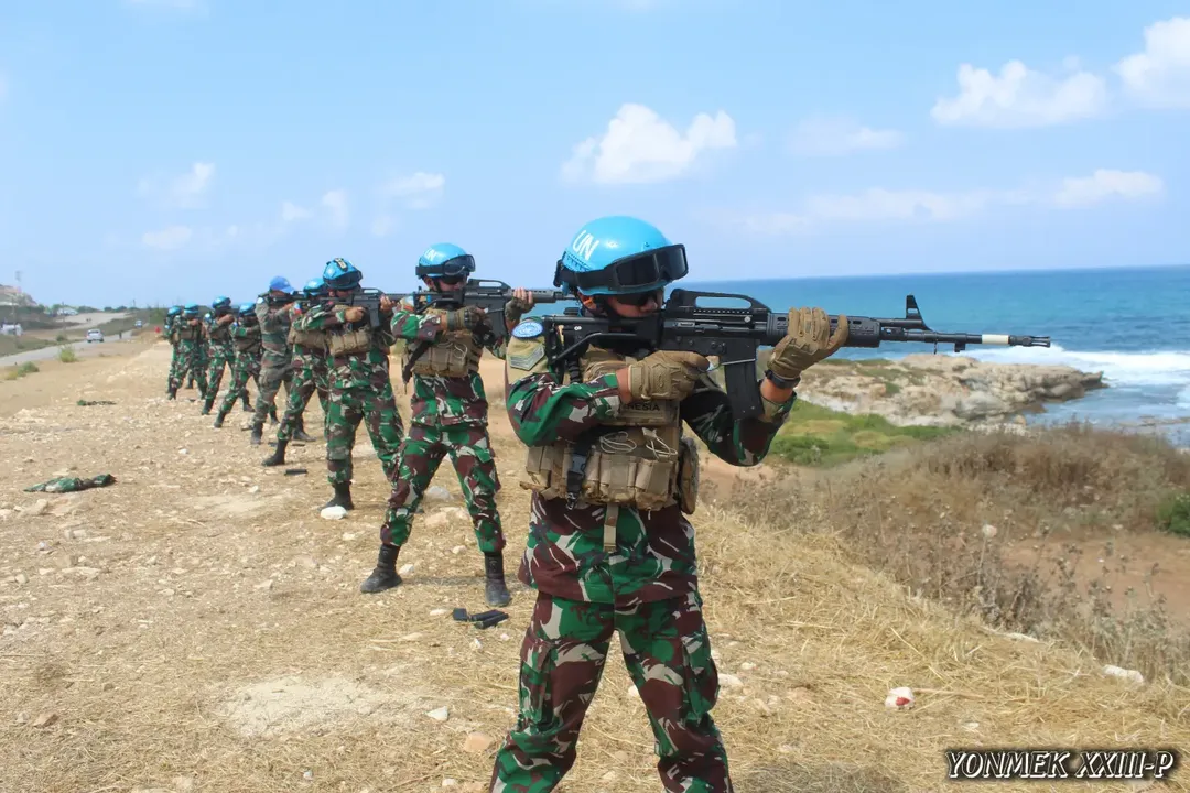Satgas Indobatt XXIII-P Garuda UNIFIL di Lebanon. (Sumber: IG @indobatt_23p)