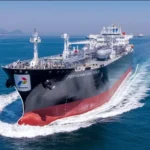ilustrasi kapal Pertamina.