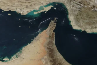 Citra satelit Selat Hormuz