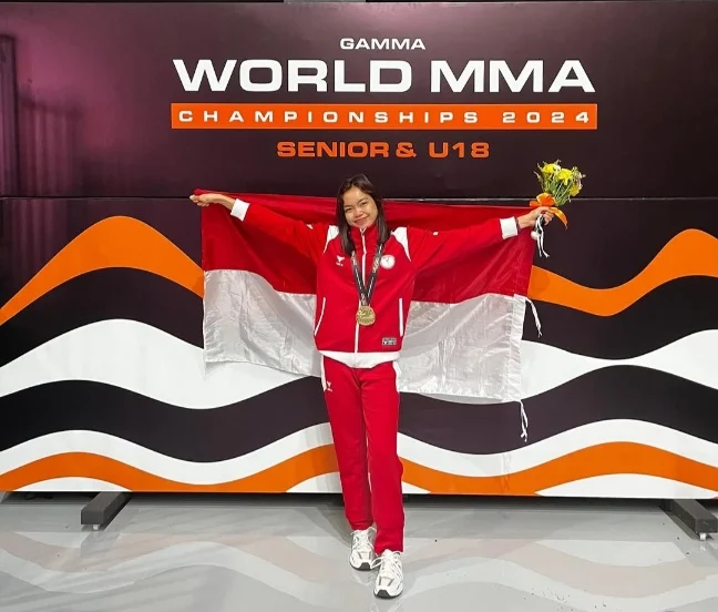 Atlet kickboxing nasional, Viona Amalia Adinda Putri
