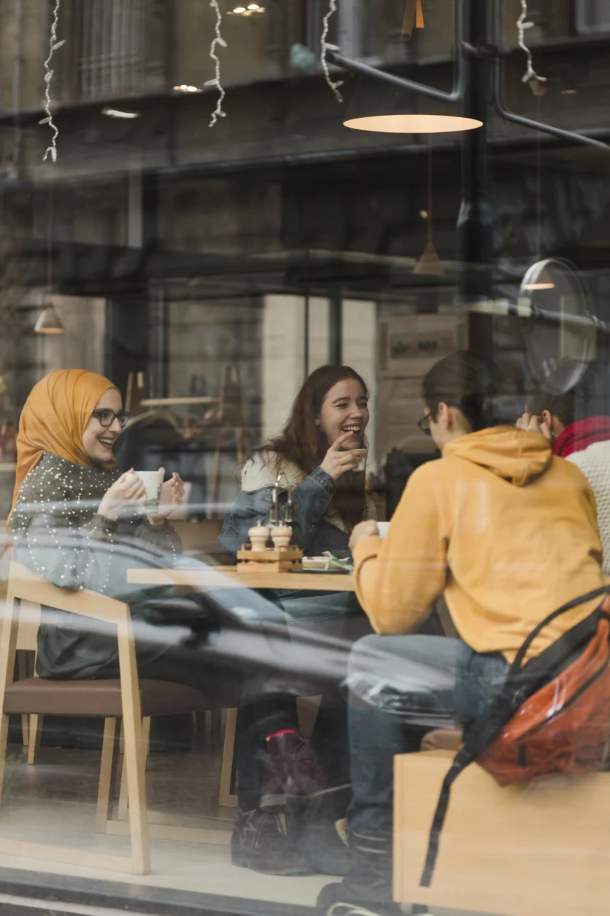 Ilustrasi cafe yang nyaman