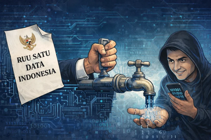 Gambar ilustrasi tentang RUU Satu Data indonesia, dan potensi kebocoran data