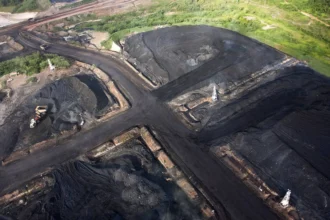 Pertambangan batu bara PT Kaltim Prima Coal (KPC), berlokasi di wilayah Sangatta, Kalimantan Timur, Indonesia
