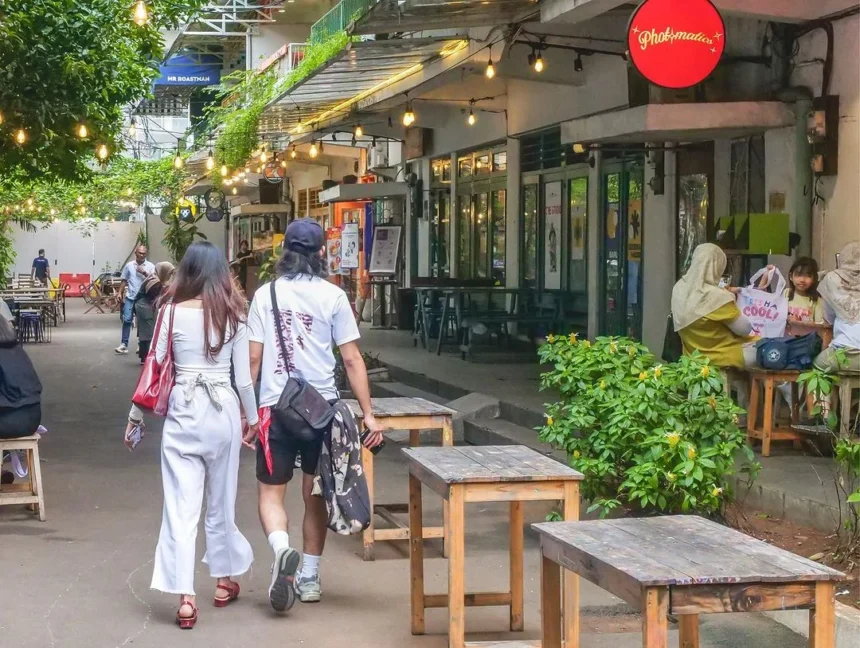 Ilistrasi makanan di Blok M
