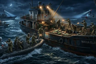 Gambar ilustrasi kapal diduga terlibat perdagangan narkoba