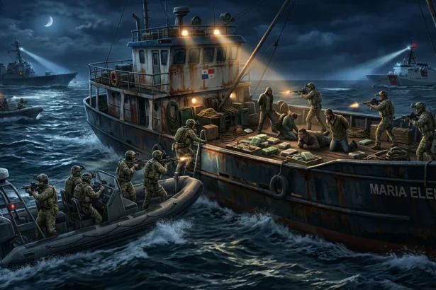 Gambar ilustrasi kapal diduga terlibat perdagangan narkoba