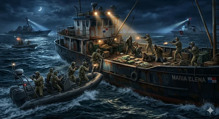 Gambar ilustrasi kapal diduga terlibat perdagangan narkoba