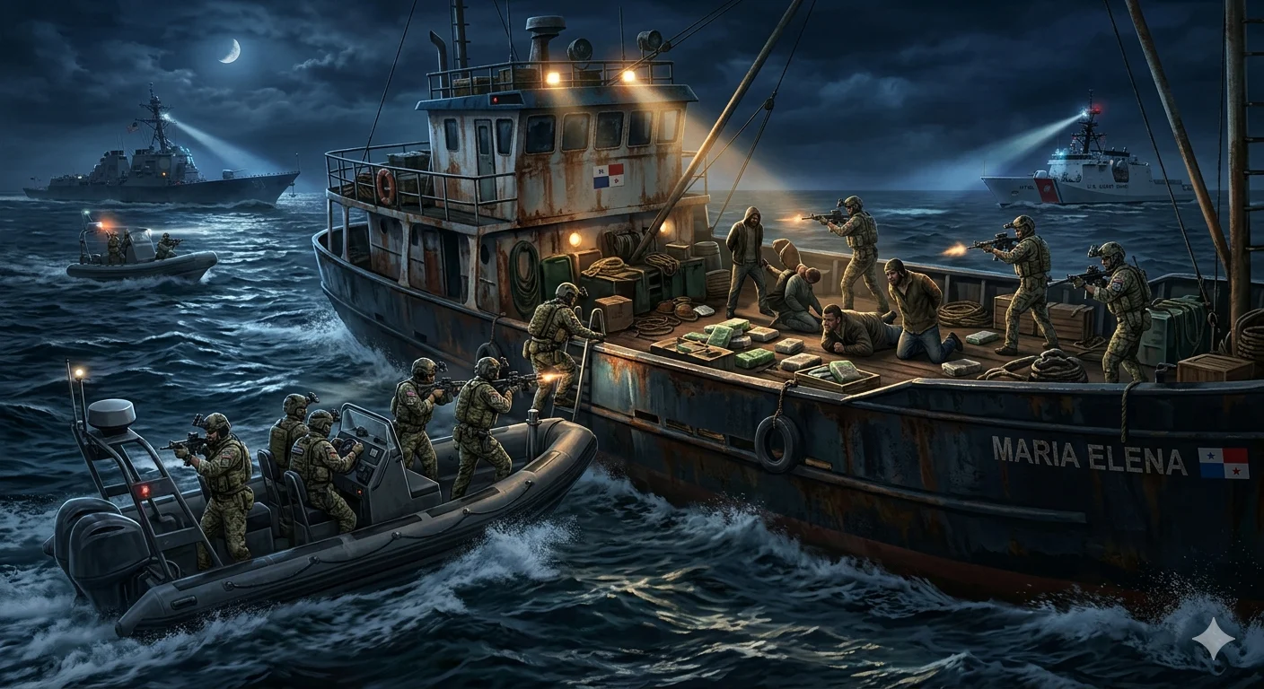 Gambar ilustrasi kapal diduga terlibat perdagangan narkoba