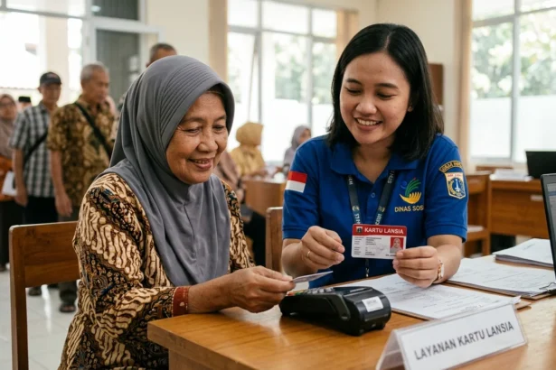 Ilustrasi Kartu Lansia Jakarta