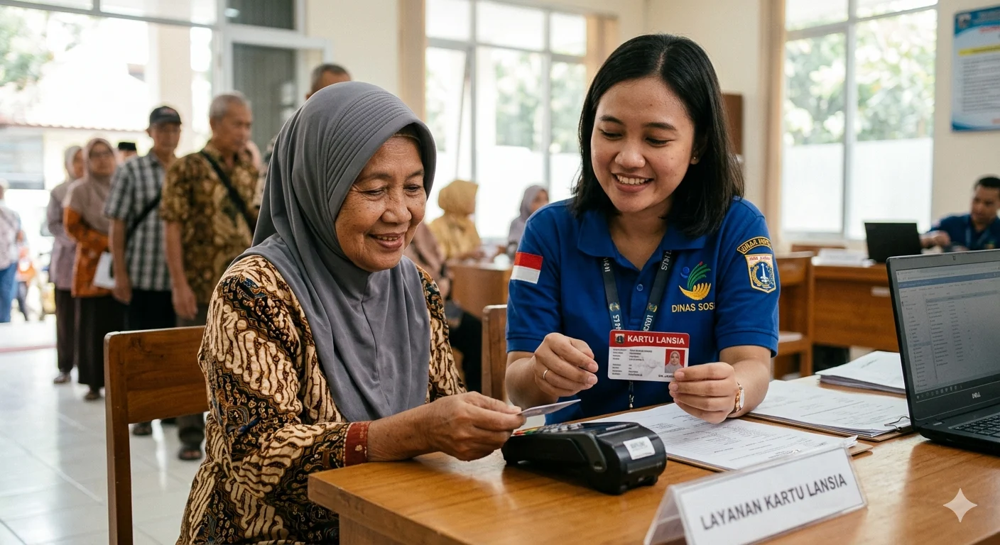 Ilustrasi Kartu Lansia Jakarta