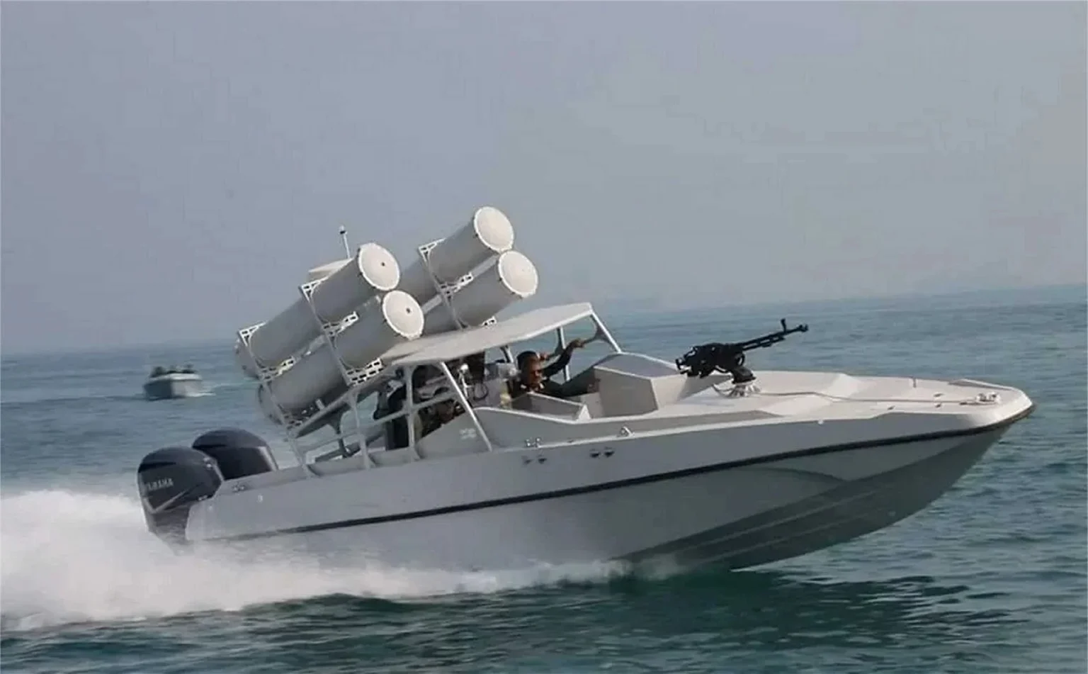 Gunboat Iran yang menjaga kedaulatan di Selat Hormuz. (Sumber: Iranian media)