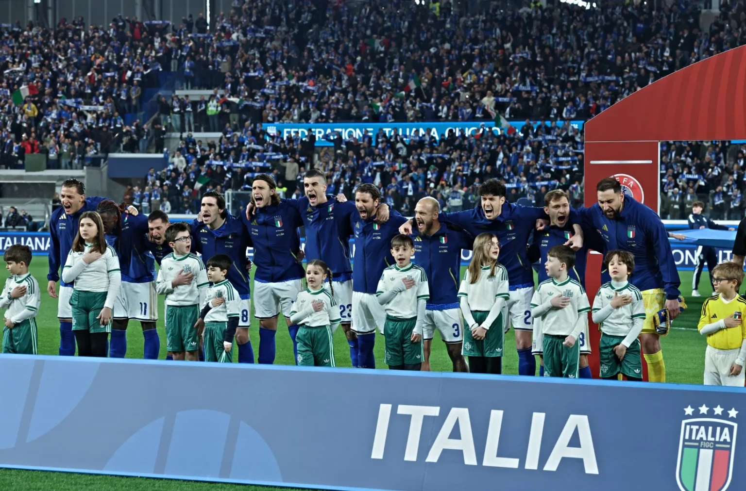 Timnas Italia saat bermain di babak Play off Piala Dunia 2026