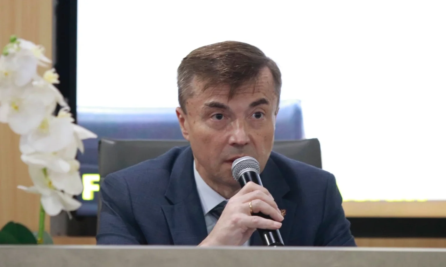 Duta Besar Rusia untuk Indonesia, Sergei Tolchenov. (Sumber: X/@RusEmbJakarta)