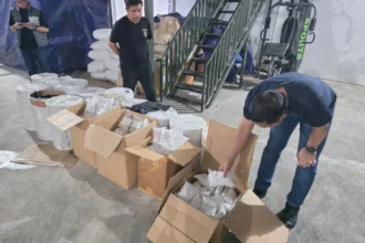 Penampakan pabrik narkotika jenis Zenith di Semarang