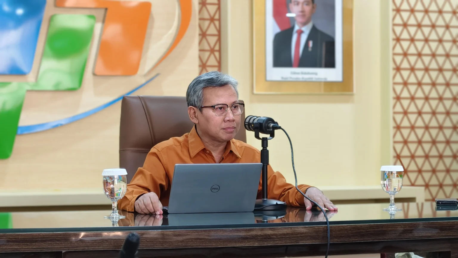 Deputi Bidang Statistik Distribusi dan Jasa Badan Pusat Statistik Ateng Hartono (sumber: owrite/Anisa Aulia)