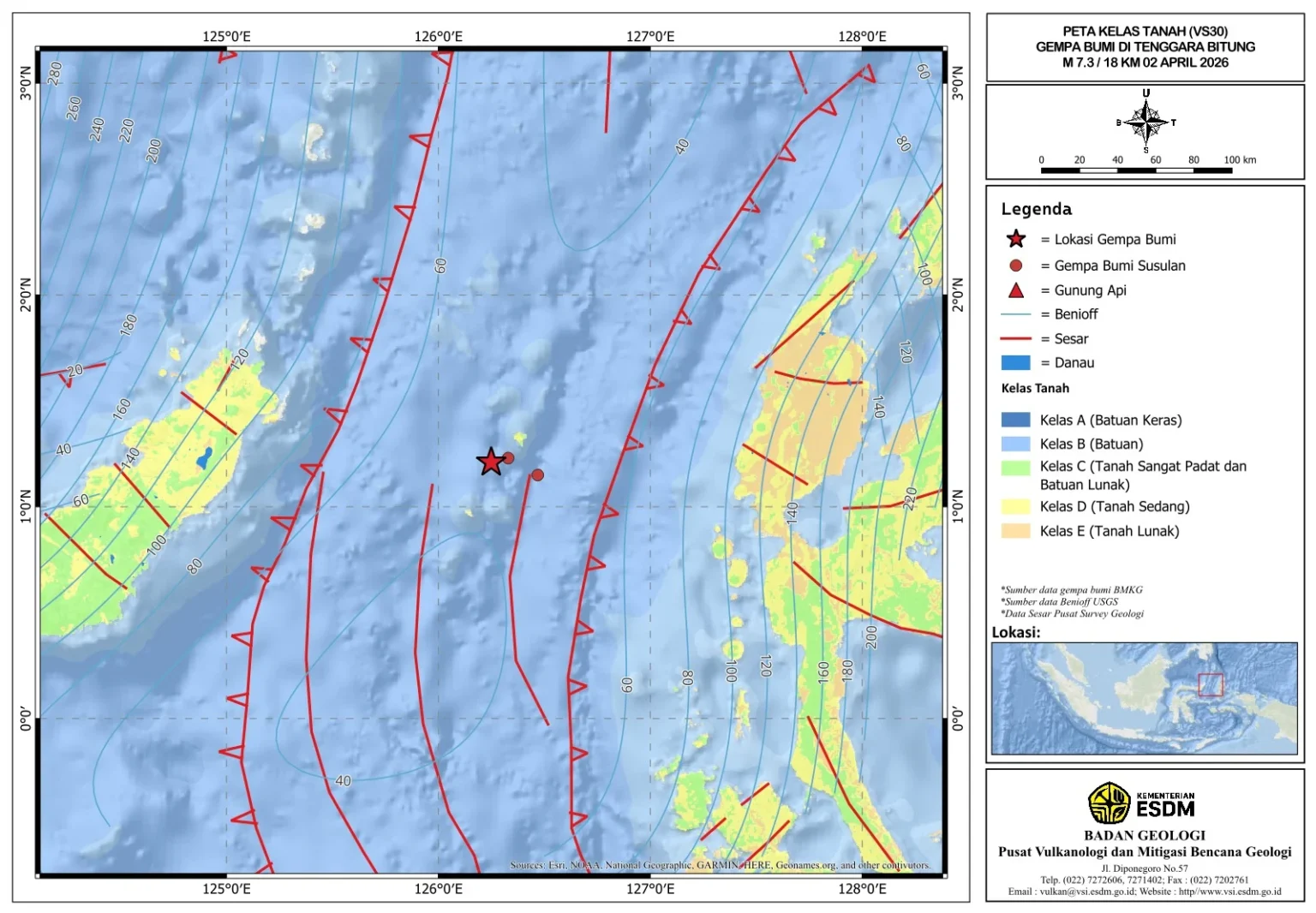Gempa Magnitudo 7,3 Guncang Sulut.