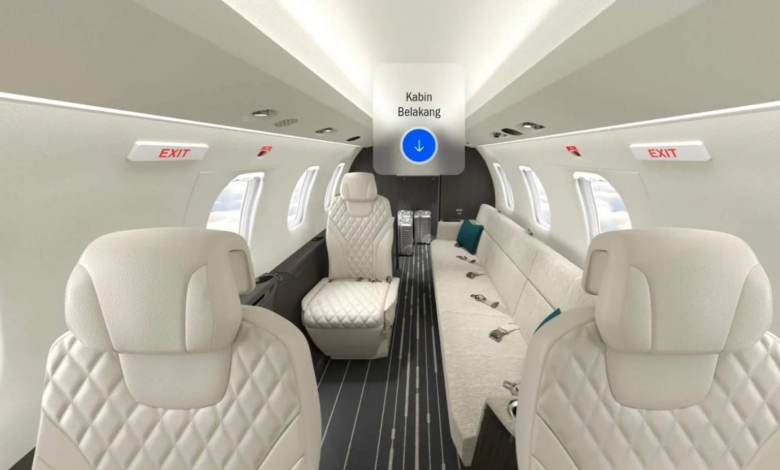 Interior pesawat Jet Mewah Pilatus PC-24. (Sumber: Pilatus Aircraft)