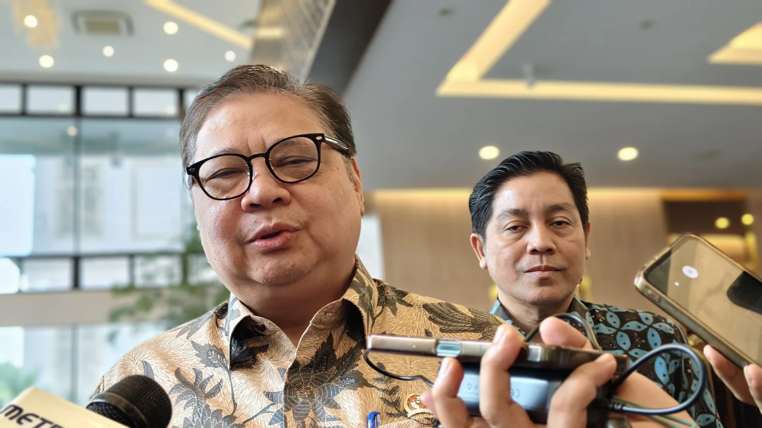 Menteri Koordinator Bidang Perekonomian Airlangga Hartarto (Owrite/Anisa Aulia)