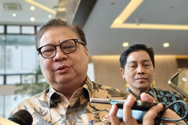 Menteri Koordinator Bidang Perekonomian Airlangga Hartarto (Owrite/Anisa Aulia)