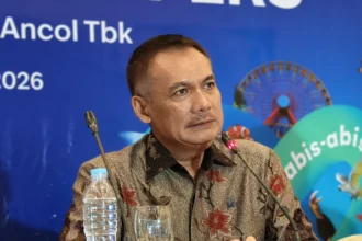 Direktur Utama Pembangunan Jaya Ancol, Syahmudrian Lubis. (sumber: Owrite/Anisa Aulia)