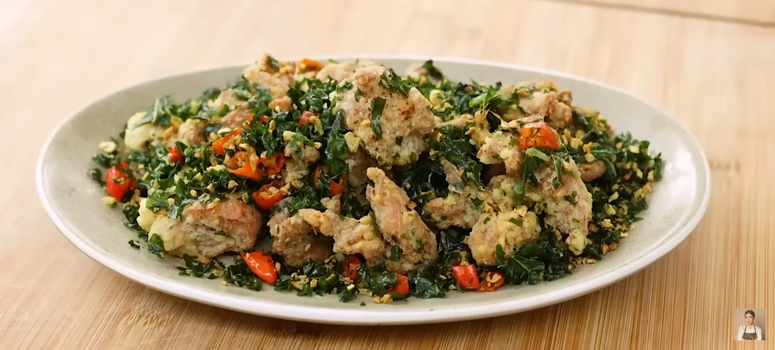 Ayam Goreng Kailan Renyah dan Krispi