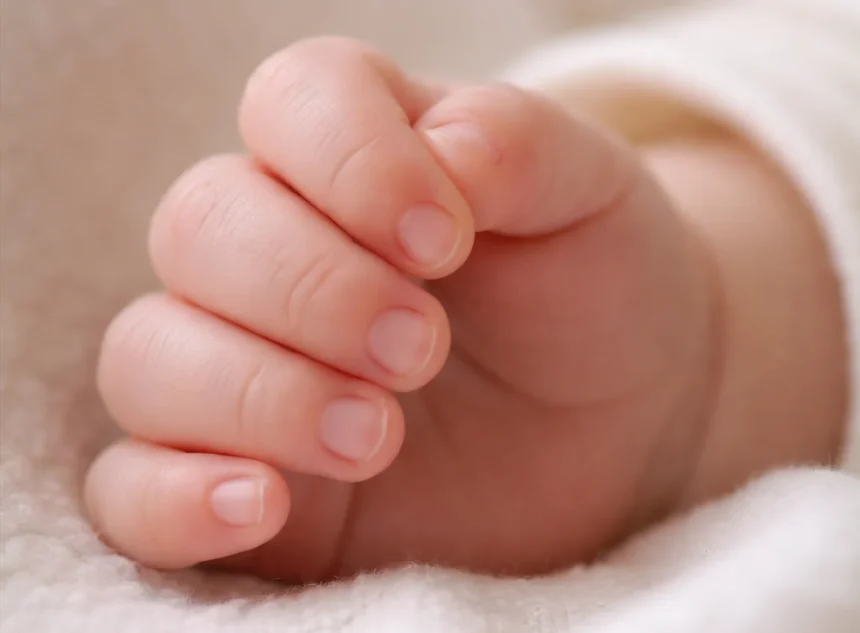 Ilustrasi tangan bayi