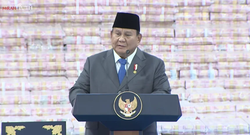 Presiden Prabowo Subianto di Kejaksaan Agung. (Sumber: YT/Setpres)