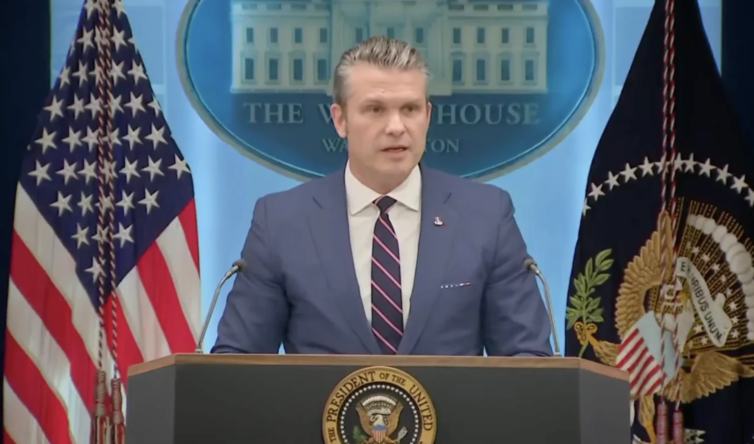 Menteri Pertahanan AS Pete Hegseth. (Sumber: X/@EricLDaugh)