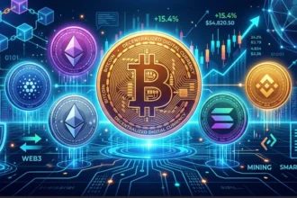 Gambar ilustrasi aset mata uang kripto