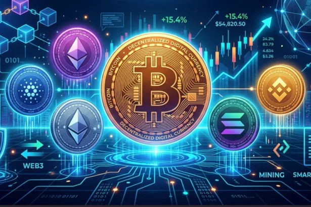 Gambar ilustrasi aset mata uang kripto