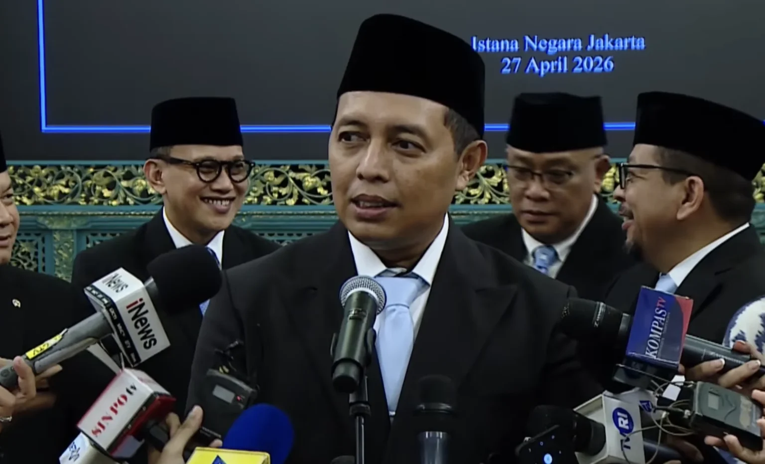 Hasan Nasbi, Penasihat Khusus Presiden Bidang Komunikasi. (Sumber: Youtube/Setpres)