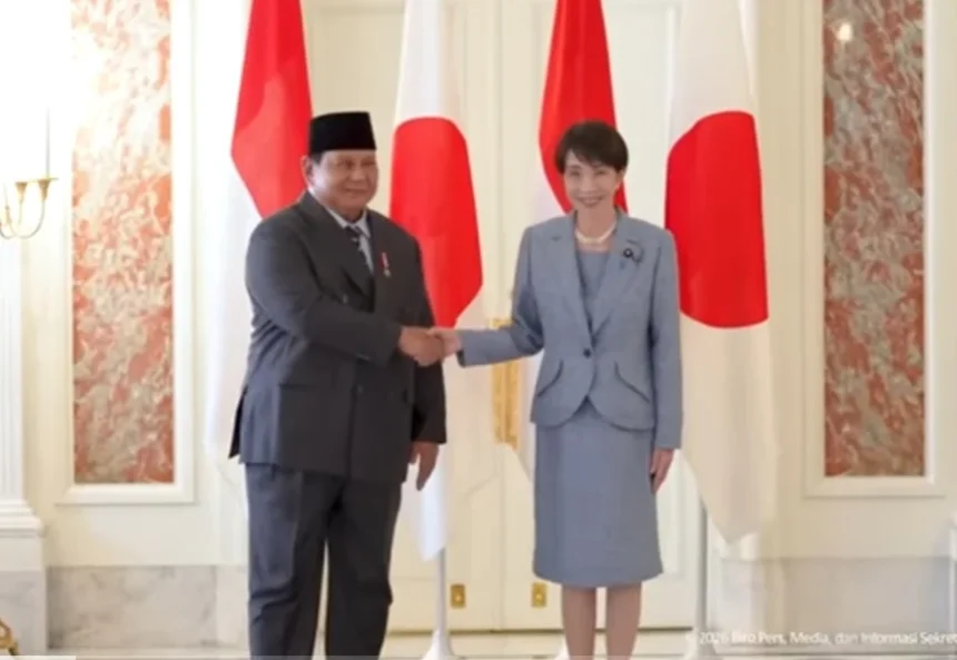 Presiden Prabowo Subianto dan Perdana Menteri Jepang Sanae Takaichi