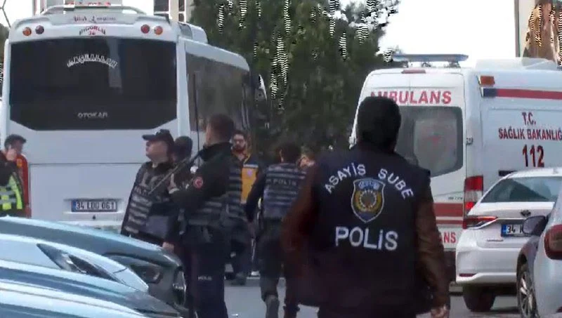 Suasana dilokasi aksi penembakan