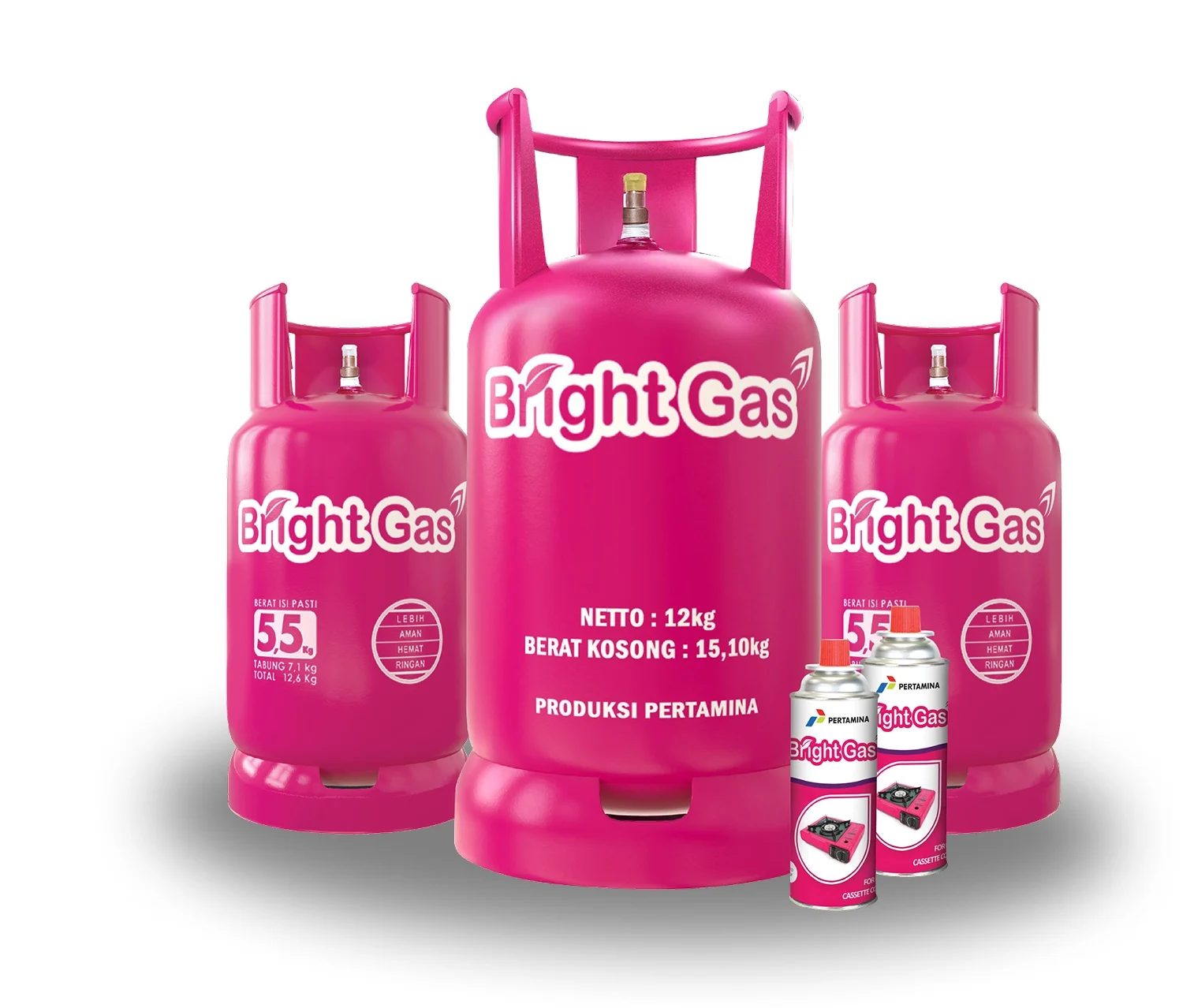 Tabung Gas LPG 12 kg dan 5,5 gram. (Sumber: MyPertamina)