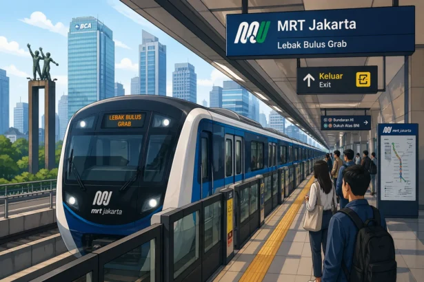 Ilustrasi MRT Jakarta
