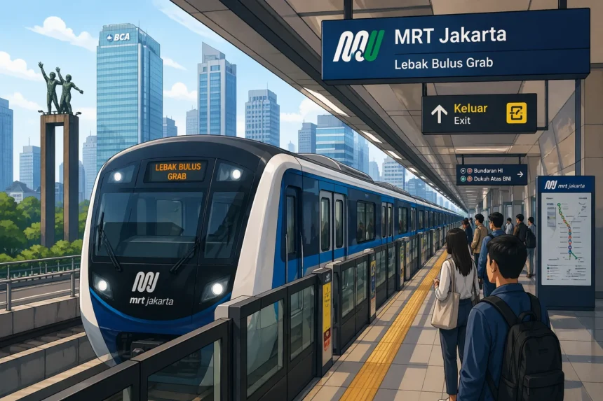 Ilustrasi MRT Jakarta