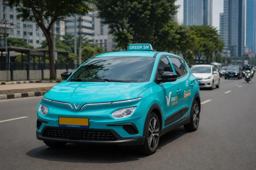 Ilustrasi taksi Green SM