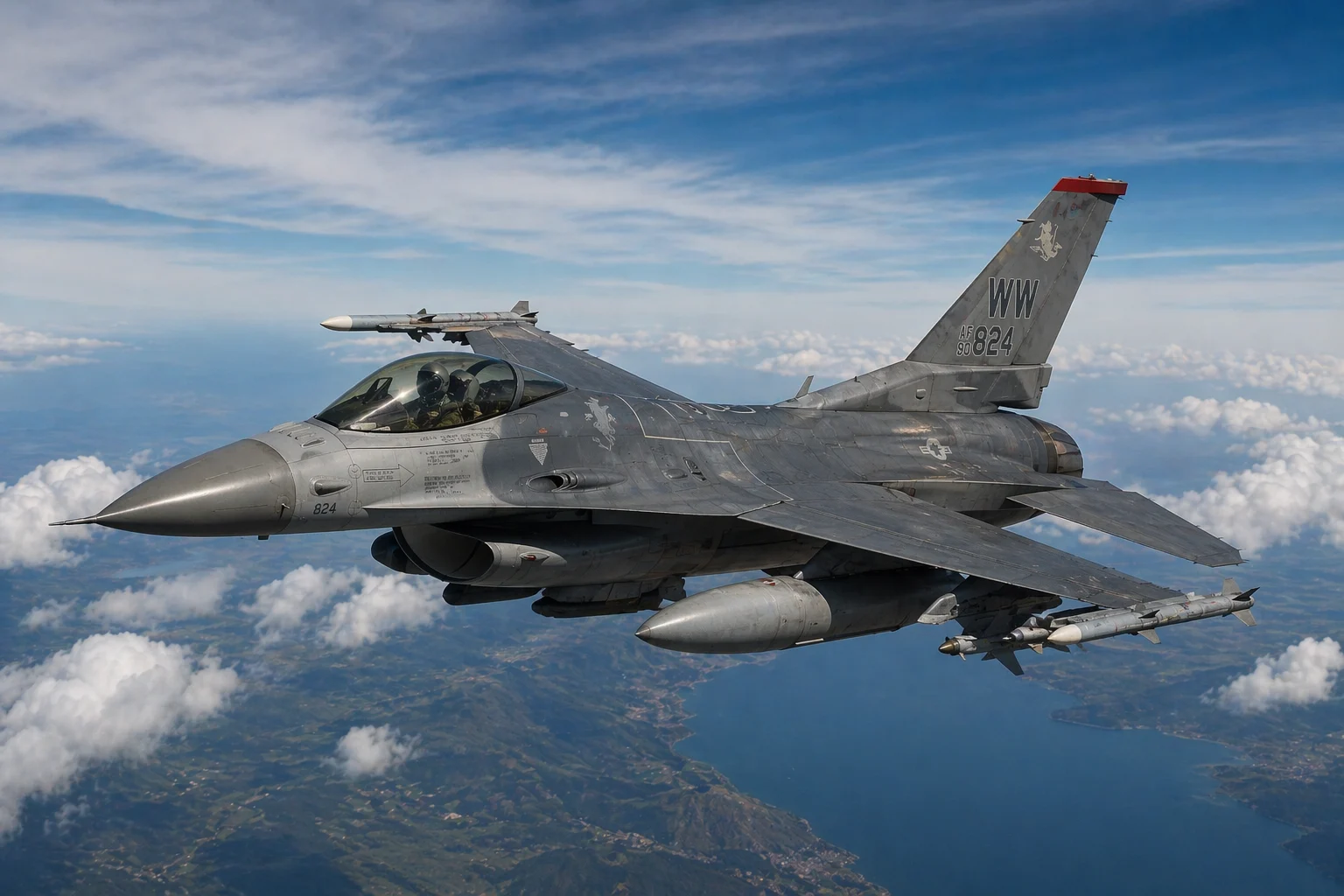 Ilustrasi pesawat jet tempur