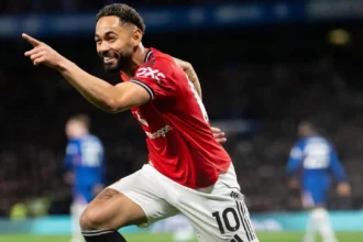 Manchester United sukses meraih kemenangan penting pada pekan ke-33 Premier League usai menaklukkan Chelsea FC dengan skor tipis 1-0 lewat gol Matheus Cunha. (Sumber: Instagram Man United)