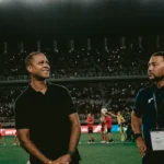 Mantan pelatih Timnas Indonesia, Patrick Kluivert yang juga menjadi salah satu pemain barcelona Legend