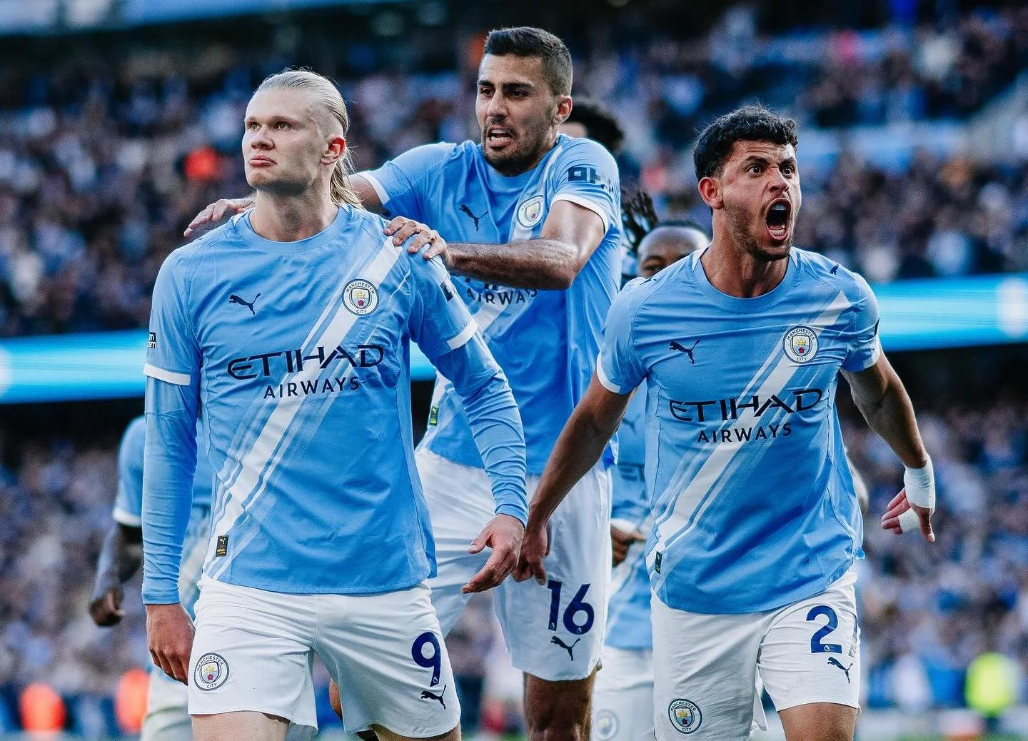 Manchester City saat bertanding melawan Arsenal