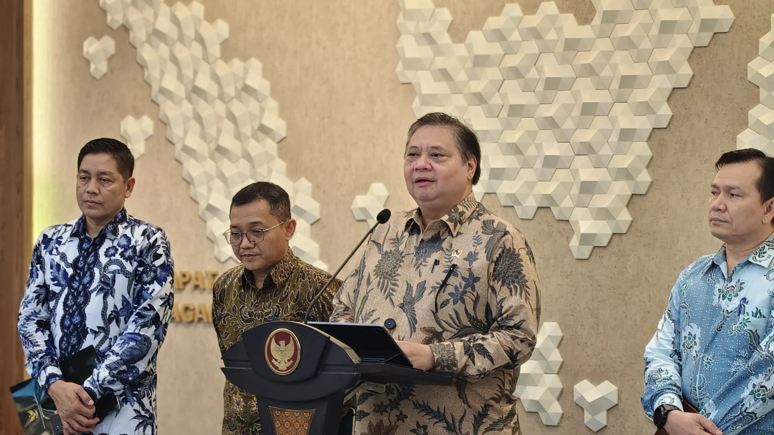 Menteri Koordinator Bidang Perekonomian (Kemenkom), Airlangga Hartanto