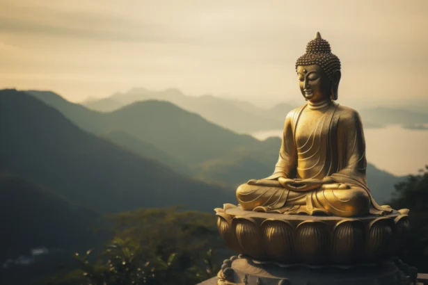 Ilustrasi Patung Buddha