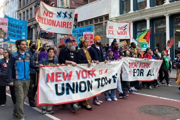 Peringatan May Day di New York