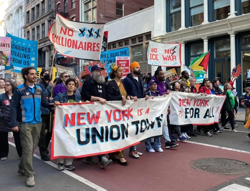 Peringatan May Day di New York