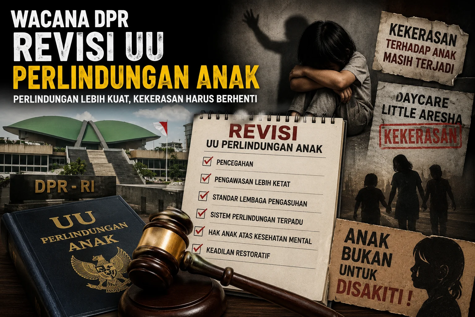 Gambar ilustrasi revisi UU perlindungan anak