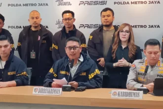 Konferensi pers di Polda Metro Jaya, 26 Mei 2025.